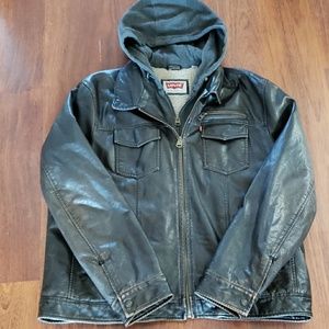 Levi's sherpa lined hooded jacket